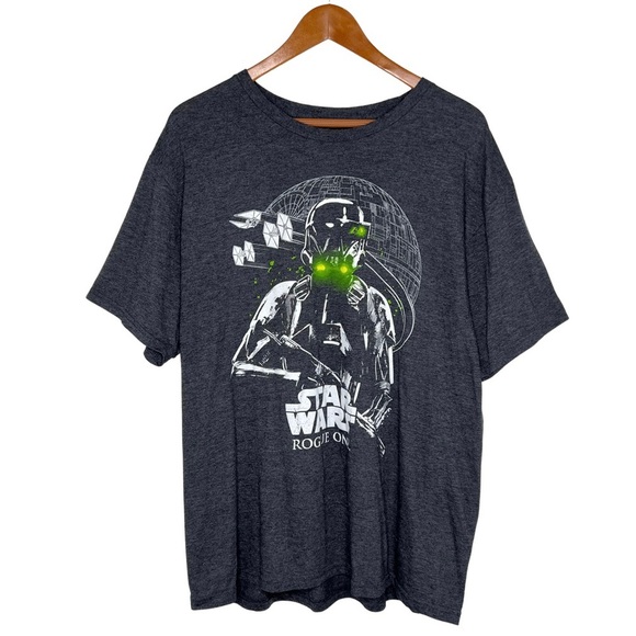 Star Wars Rogue One Tee Charcoal Gray XL EUC Death Trooper - Picture 6 of 11